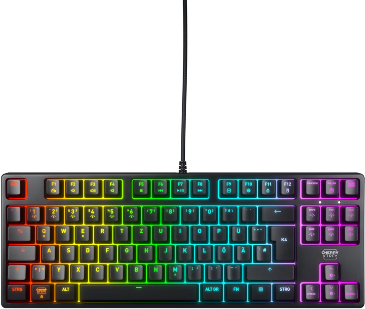 Cherry XTRFY K4V2 - Gaming Tastatur - Tysk - Sort