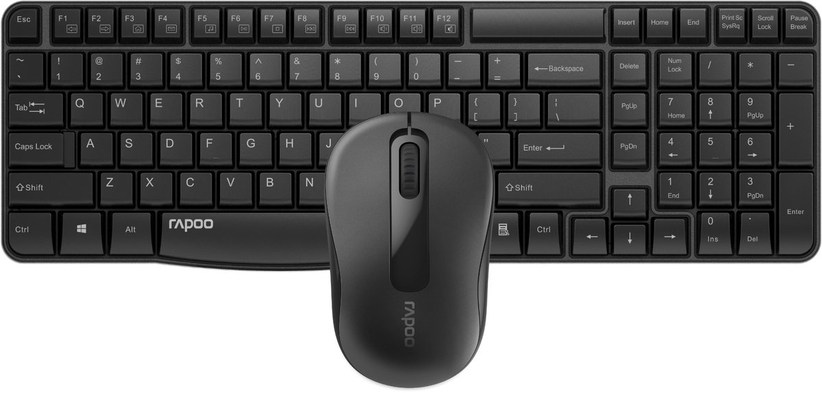 RAPOO X1800 - Tastatur & Mus sæt - Sort