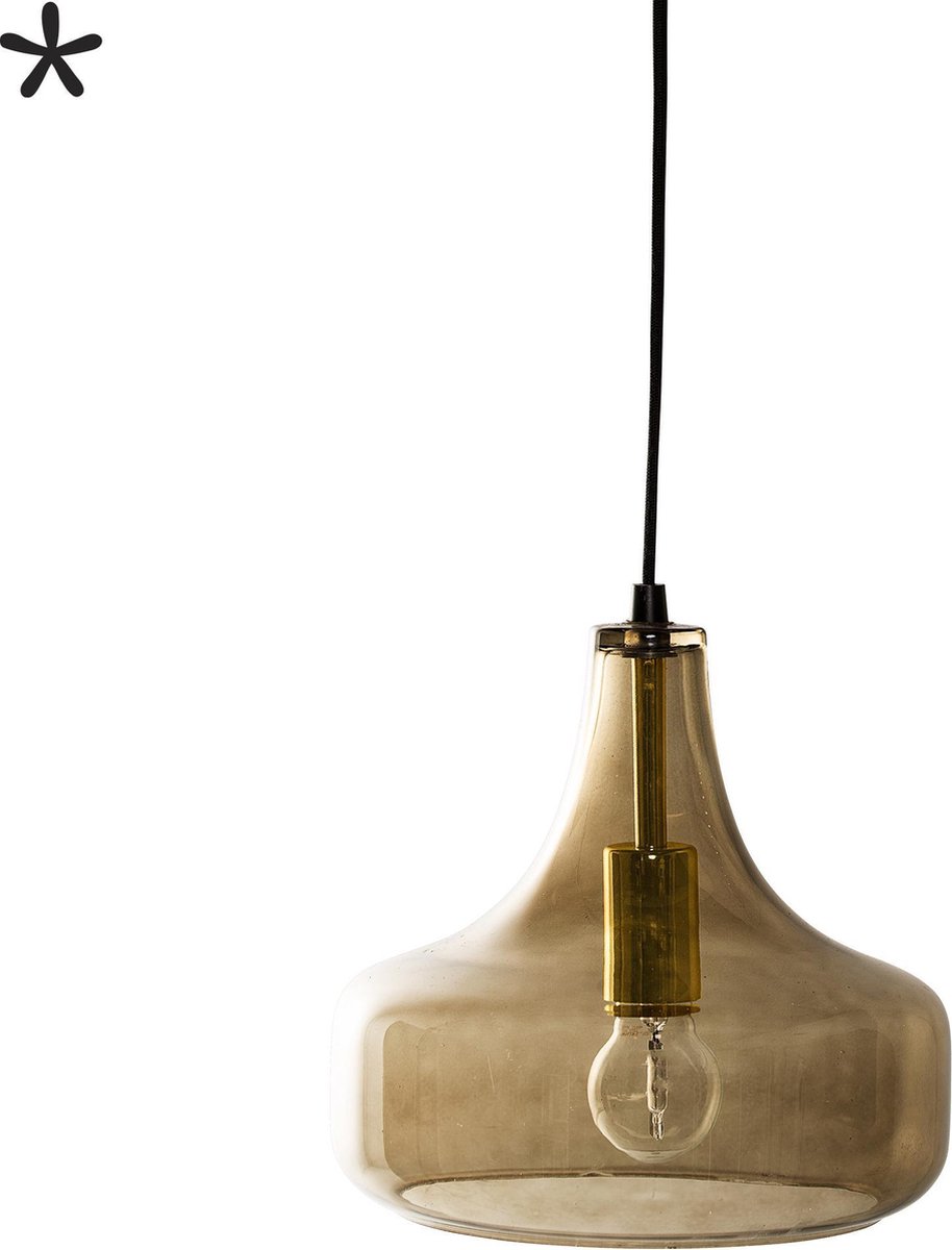 Bloomingville Yuser Pendel, Brun, Glas