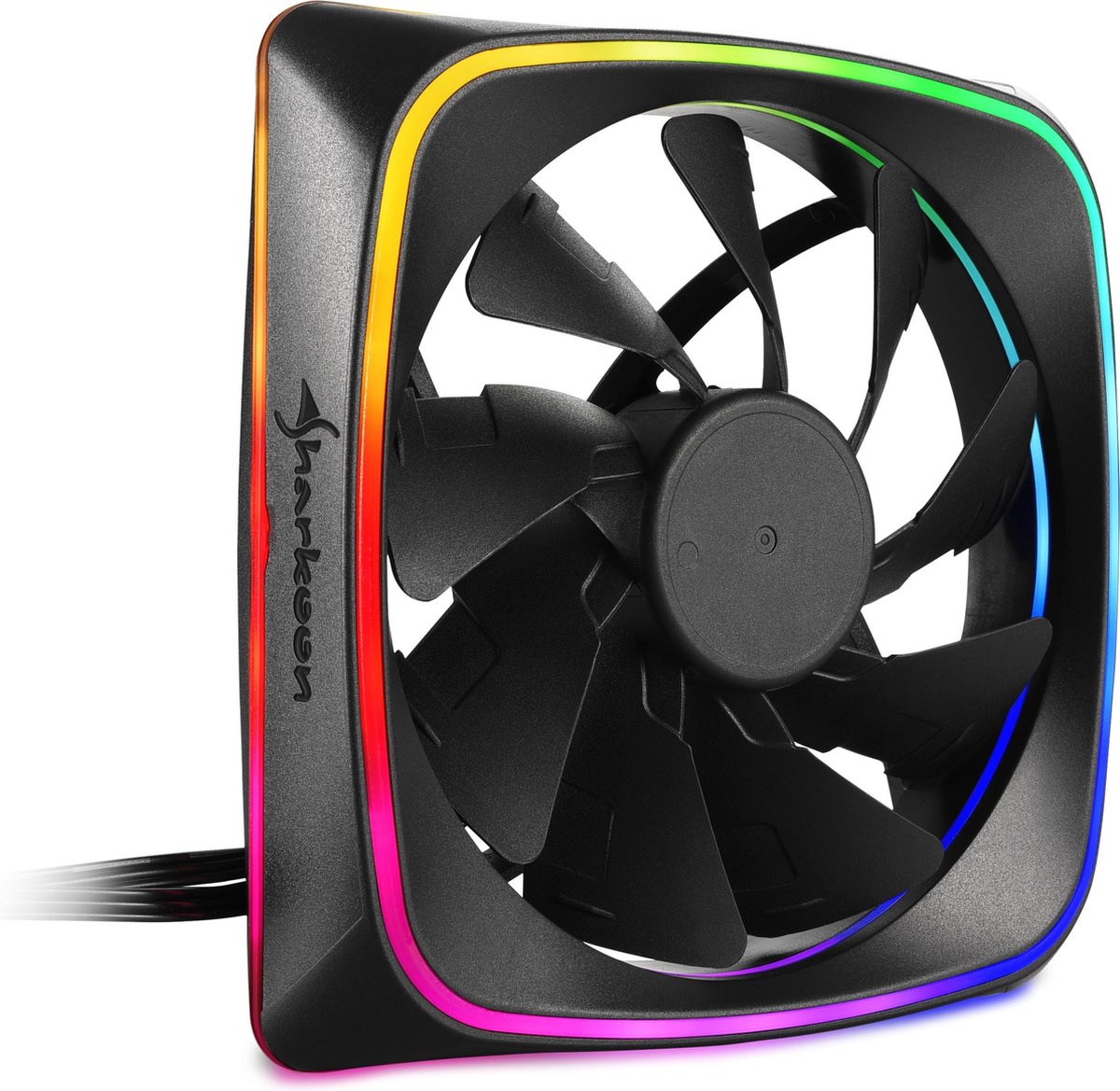 Sharkoon RGB SHARK Lights - Kabinet køler - 120mm - Sort