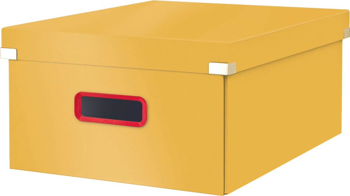 Leitz Click & Store Cosy stor opbevaringsboks Varm gul