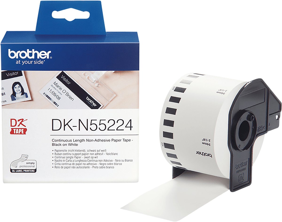 Brother DKN55224 - black on white Roll (5.4 cm x 30.5 m)