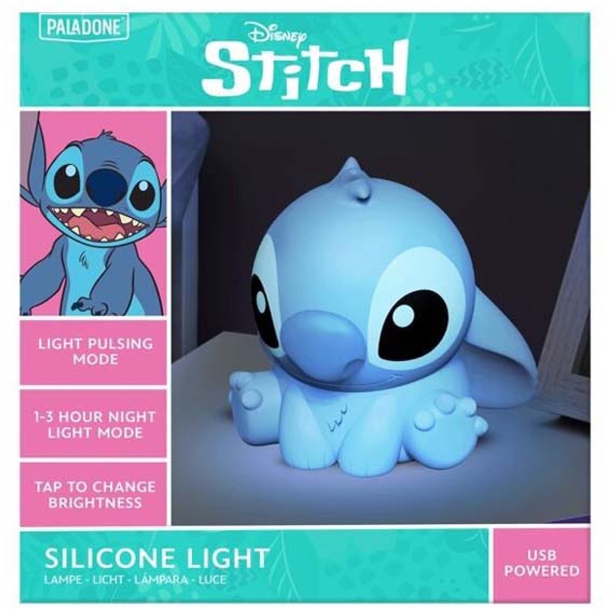 Paladone - Stitch Silicone Light Rechargeable Battery - Lampe