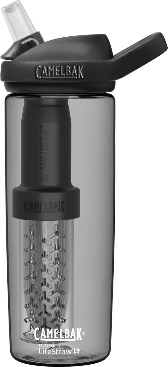 Eddy+ 0,6 L von LifeStraw gefilterte Trinkflasche Charcoal 0,6L