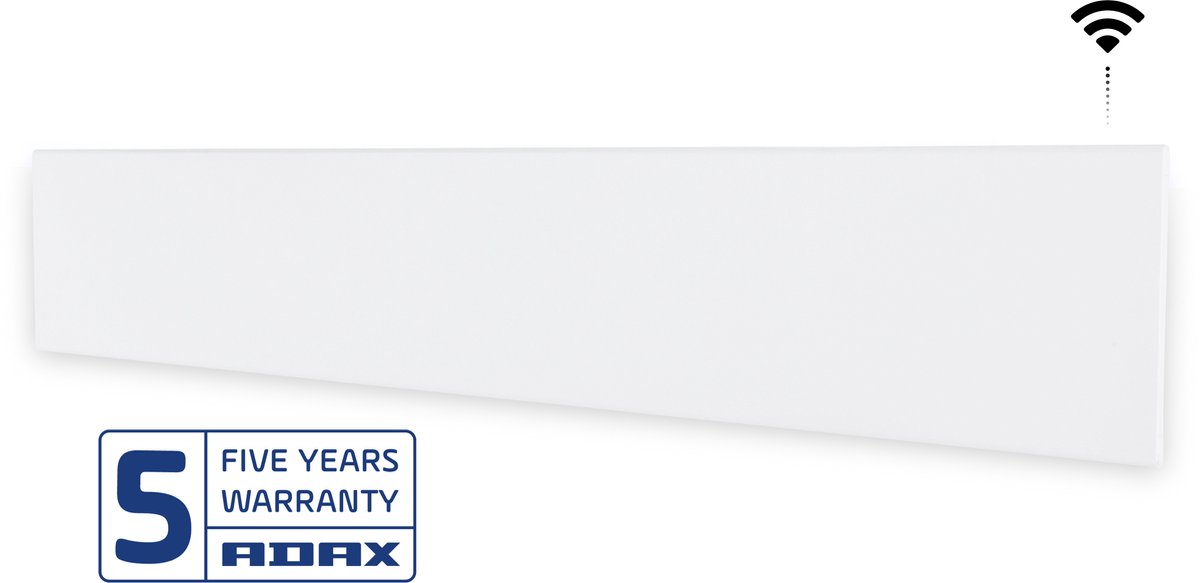 Adax Neo Liste Elradiator med WiFi 1000W 230V, 210x1380 mm, Hvid