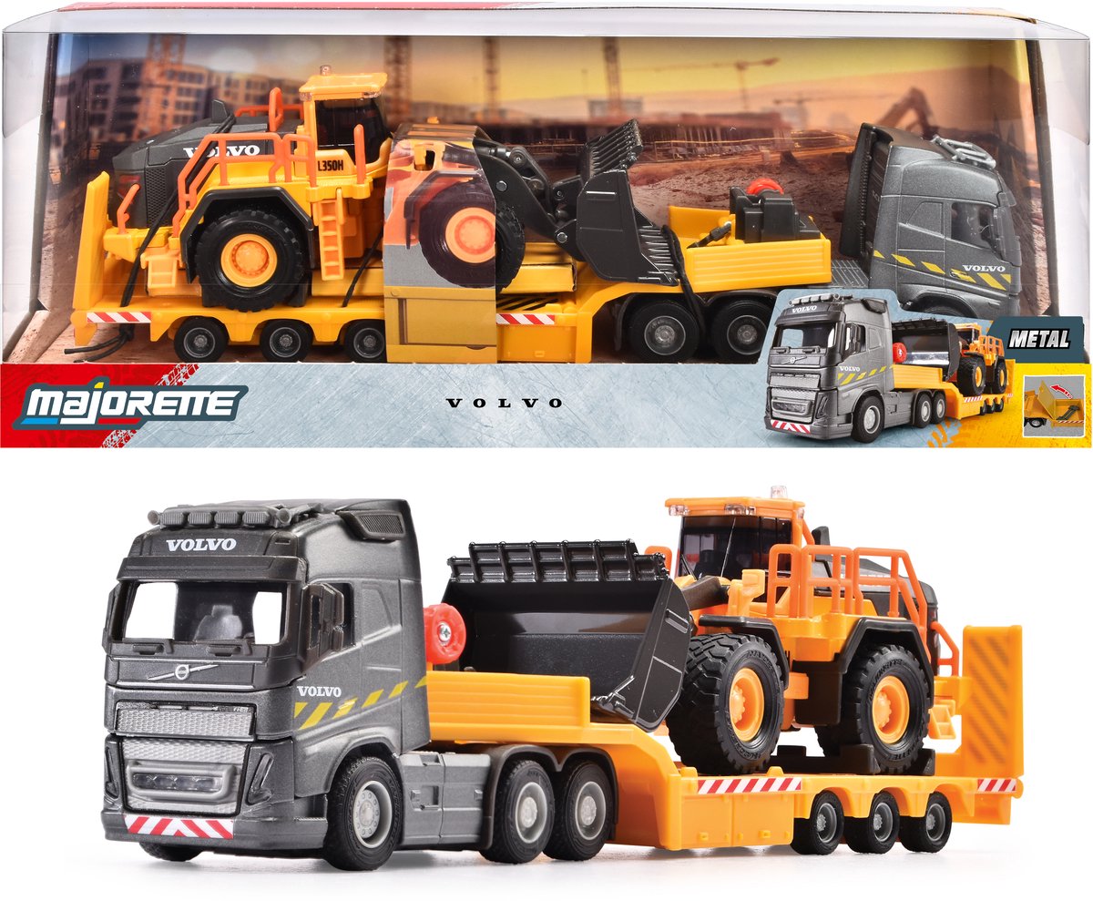 Majorette Volvo FH16 lastbil + hjullæsser