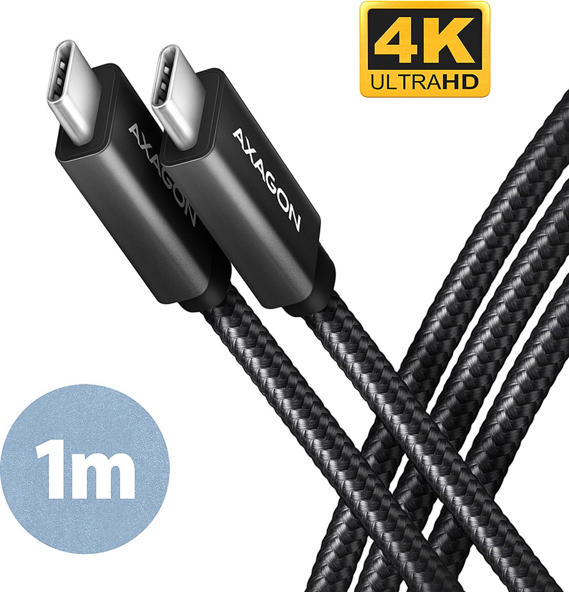 AXAGON BUCM32-CM10AB - USB-C-kabel - 24 pin USB-C til 24 pin USB-C - 1 m