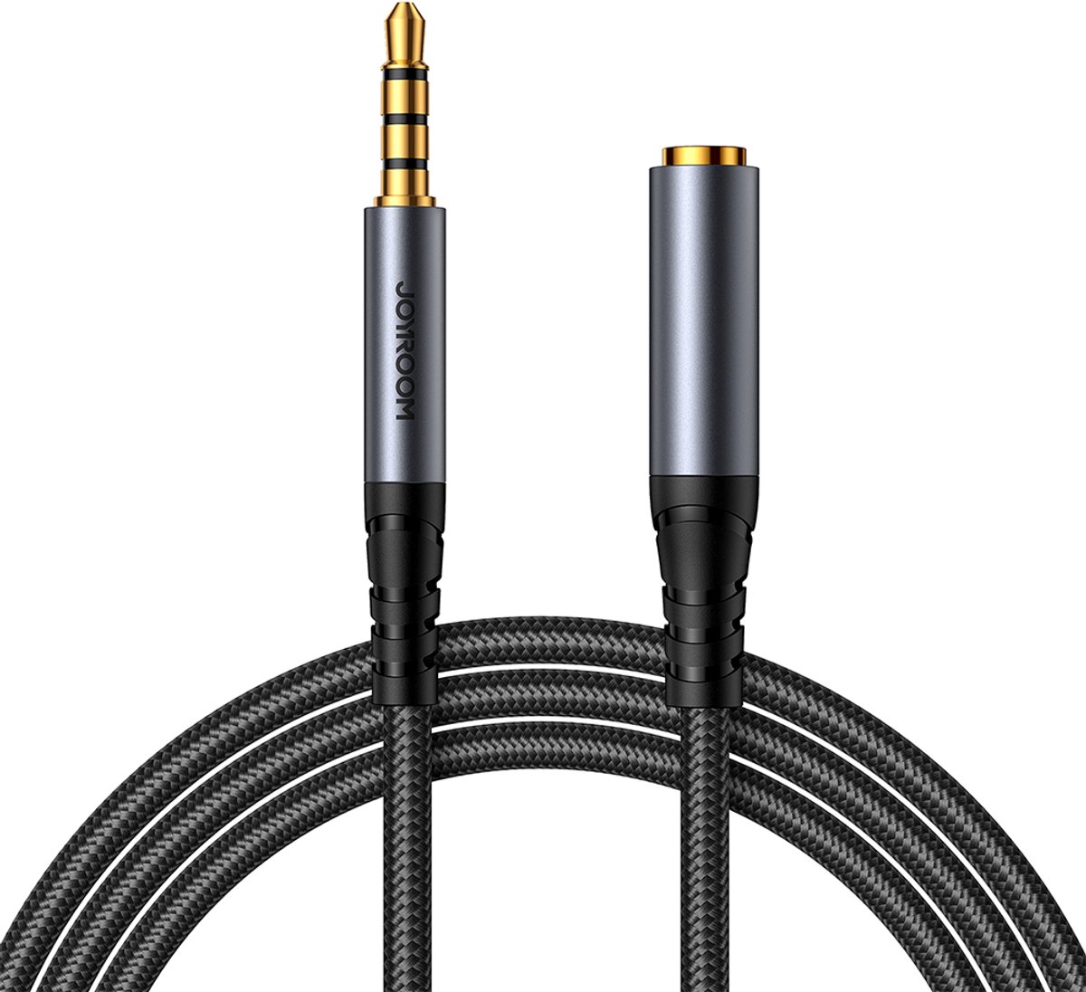 Joyroom stereo audio cable AUX 3.5 mm mini jack (male) - mini jack (female) 1.2 m black (SY-A09)