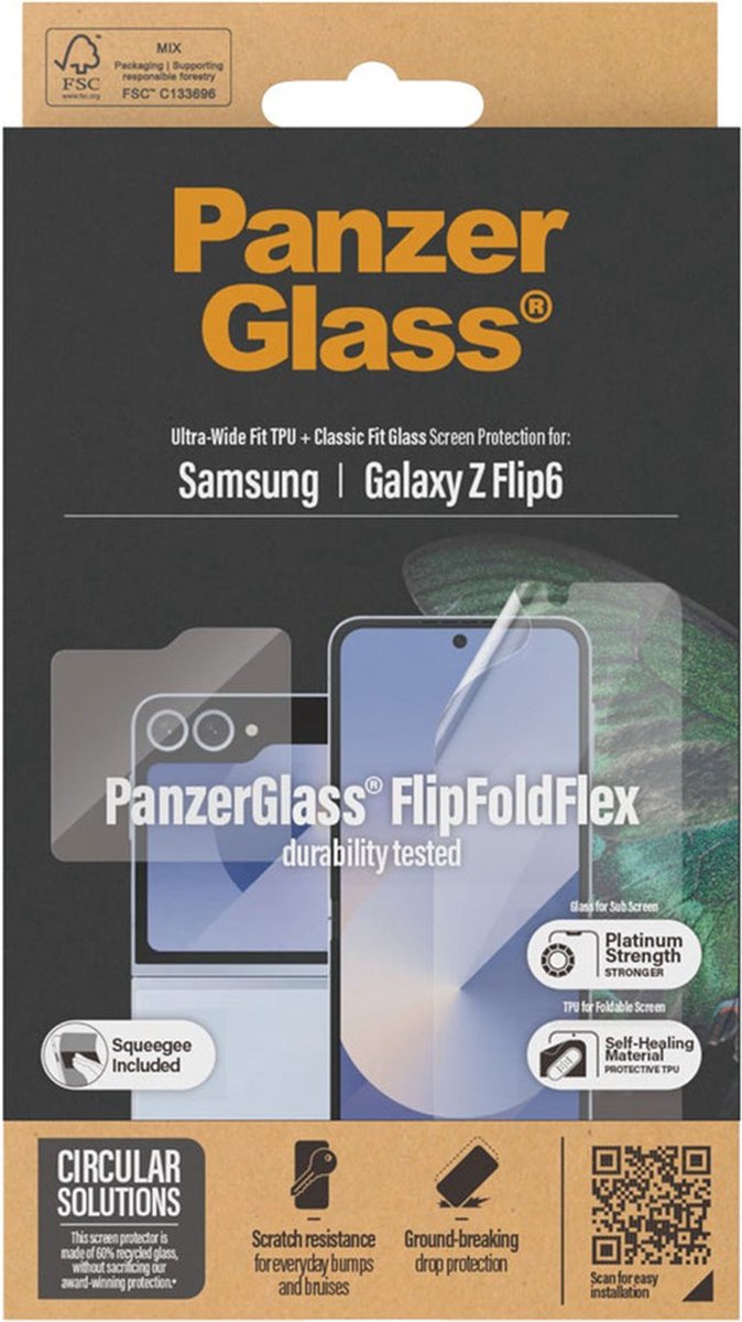 PanzerGlass Screen Protector Samsung Galaxy Z Flip7 FE | Flip6 | Glass & Film