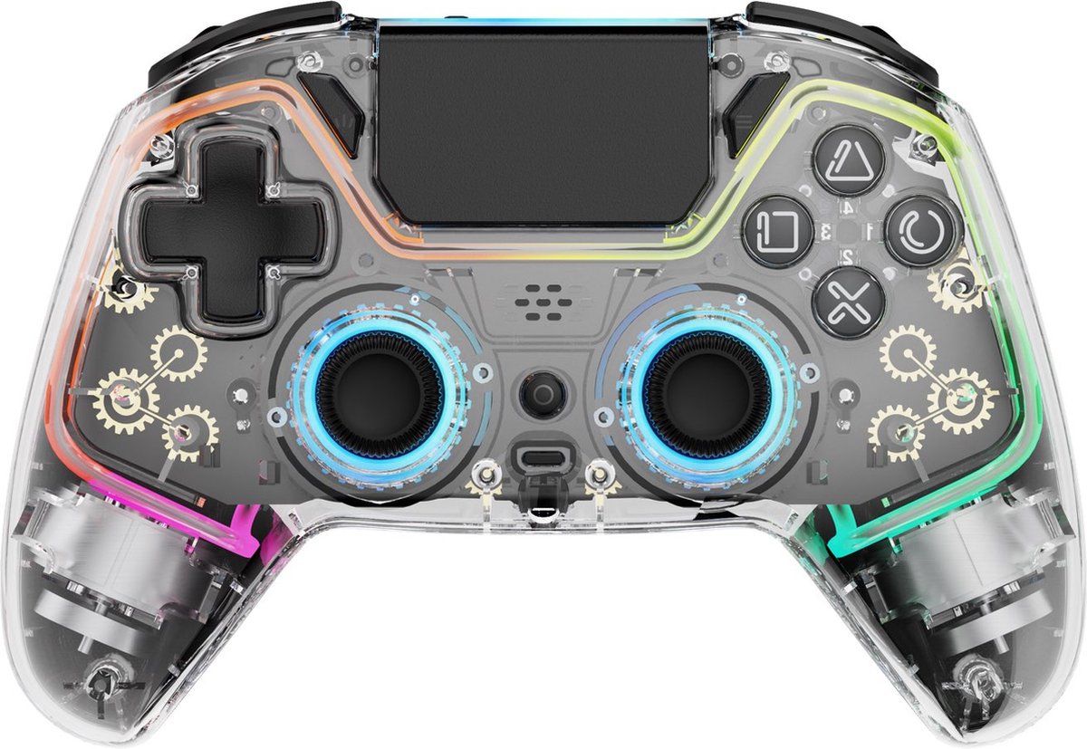 Deltaco GAMING PS4 Transparent Controller - Wireless Controller - Sony PlayStation 4