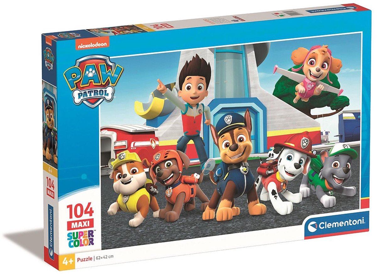Clementoni Maxi Puzzle PAW Patrol 104st. 2D Puslespil