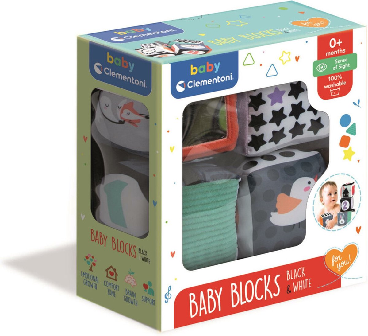 Clementoni First Months - Soft Blocks Black/White