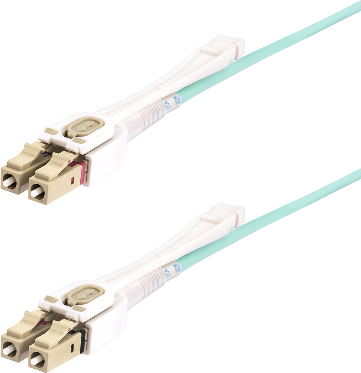 StarTech.com 8m (26ft) LC to LC (UPC) OM4 Multimode Fiber Optic Cable - patch cable - 8 m - aqua - Grøn - 8m