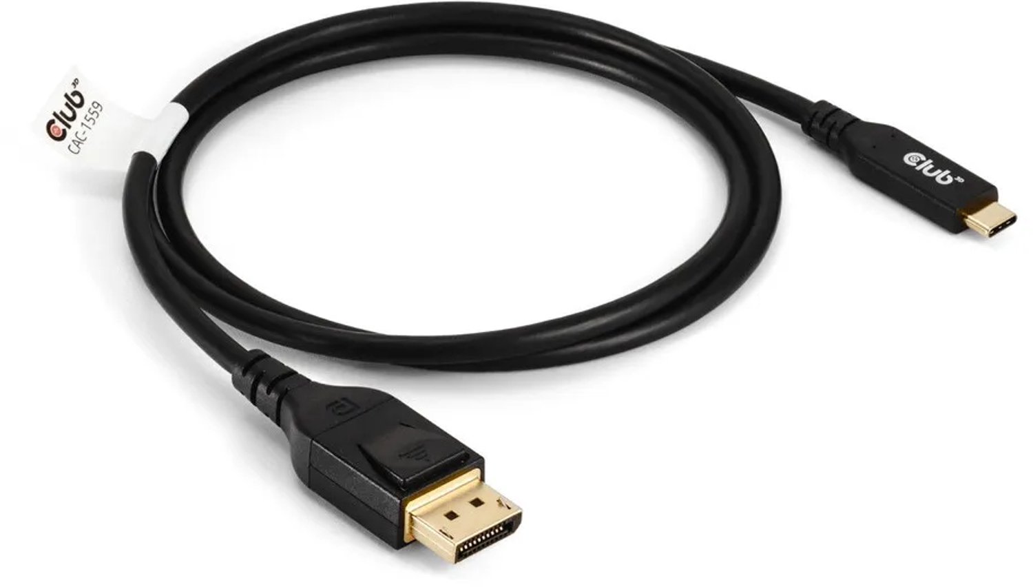 Club 3D - video adapter cable - 24 pin USB-C to DisplayPort - 1 m