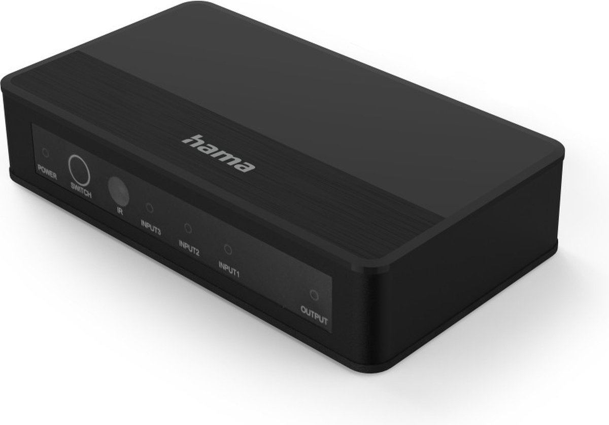 Hama 3x1 - switch - 3 ports