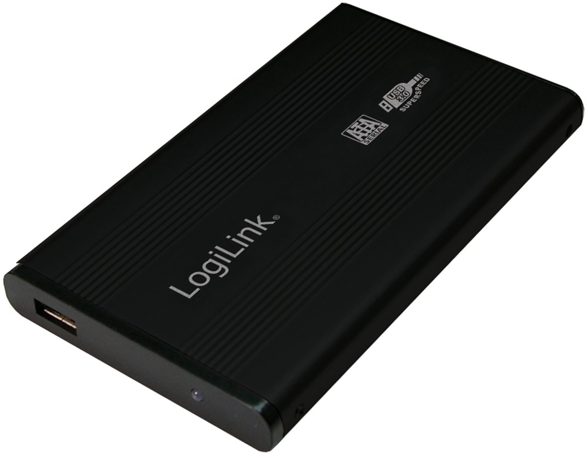 LogiLink External HDD enclosure 2.5" SATA USB 3.0 aluminum black