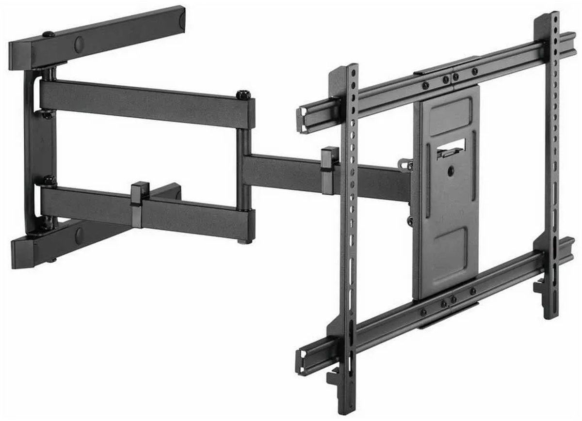Gembird WM-80ST-05 mounting kit - for LCD TV - full motion - black - Maks 50 kg - Maks størrelse 80"