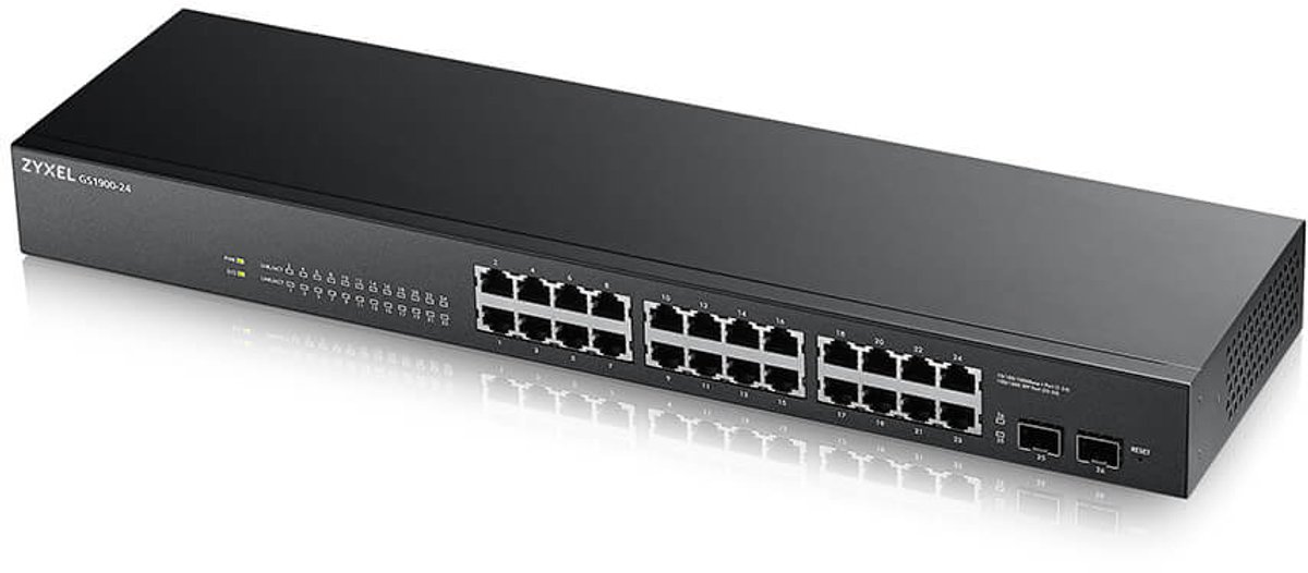 ZyXEL GS1900-24 24-Port GbE Smart Managed Switch with GbE Uplink