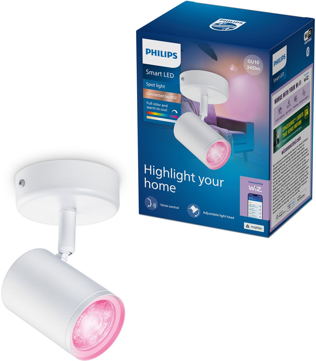 Philips Smart Lighting Smart spotlampe x1, hvid