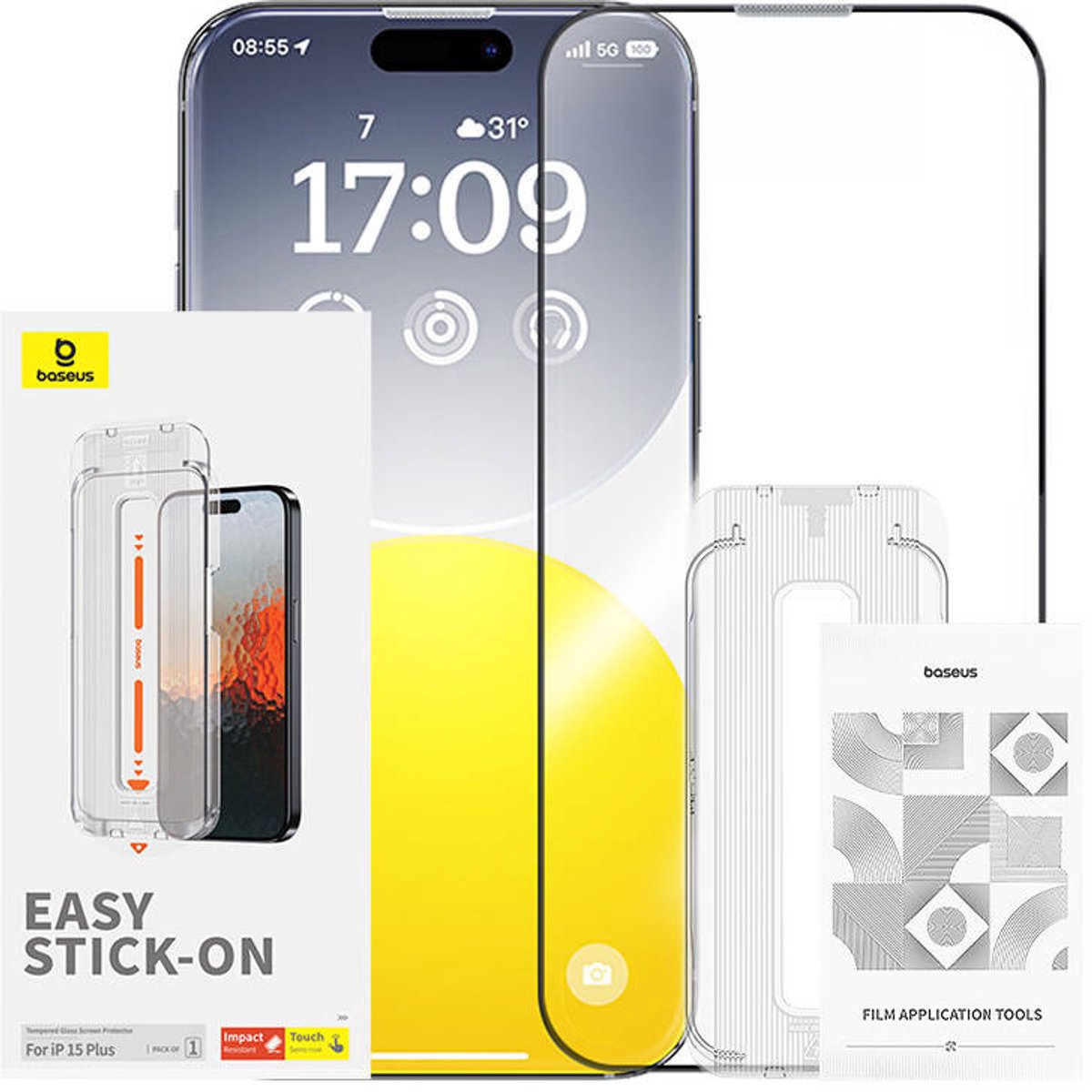 Baseus Sapphire Tempered Glass 0.3mm for iPhone 15 Plus