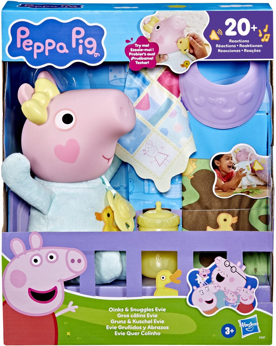 Peppa Pig Oinks and Snuggles Evie 28 cm