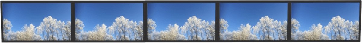 HI-ND Videorow - bracket - for 3 LCD displays - Maks 60 kg - Maks størrelse 43"