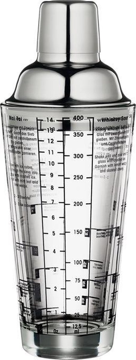 Cilio Cocktail shaker m/opskrifter 400ml