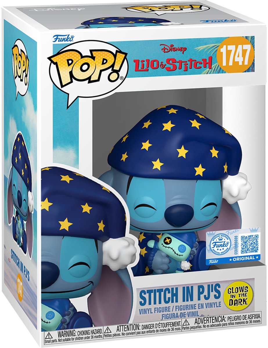 Funko! - Funko POP Vinyl Excl L&S S4 Stitch Starry PJs (GW)