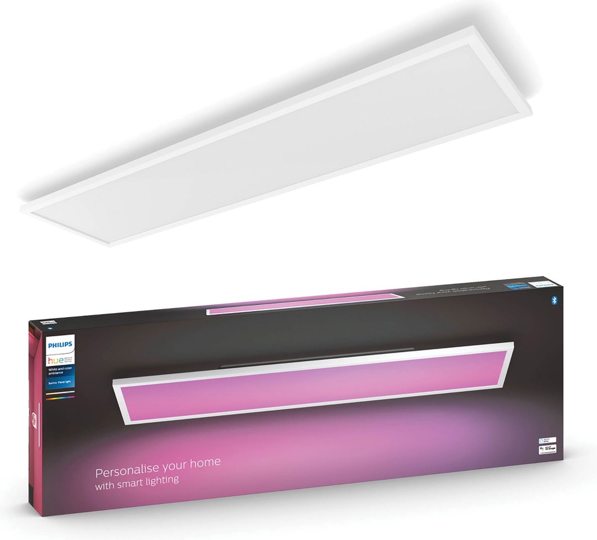 Philips Hue Surimu loftpanel ræktangulært (hvid) - White and color ambiance