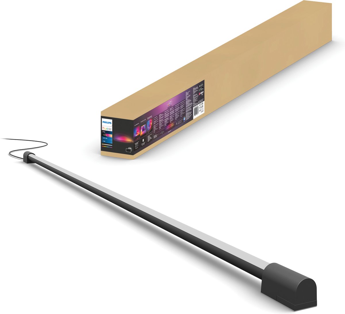 Philips Hue Play Gradient Light Tube Stor - Sort
