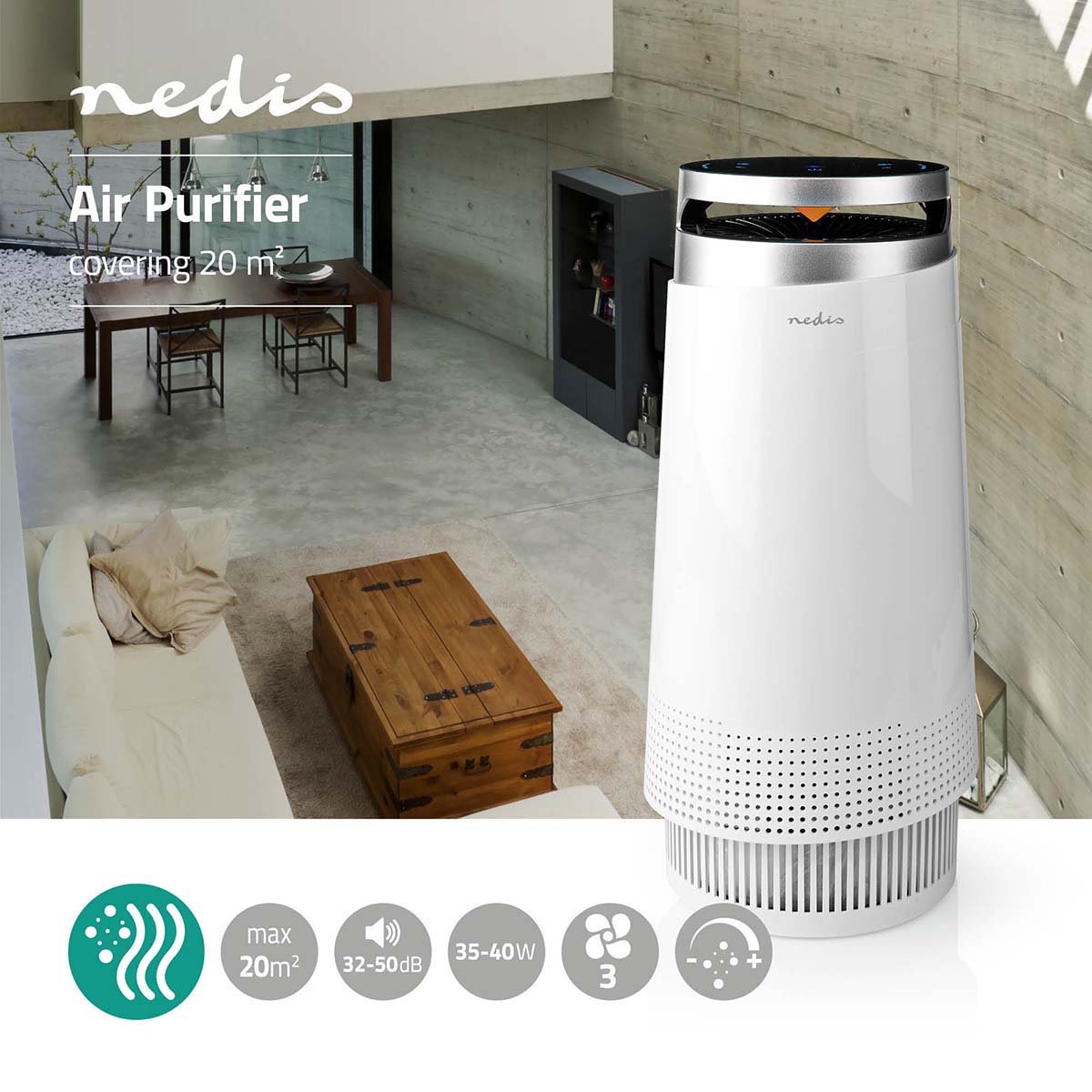 Nedis AIPU100CWT - air purifier