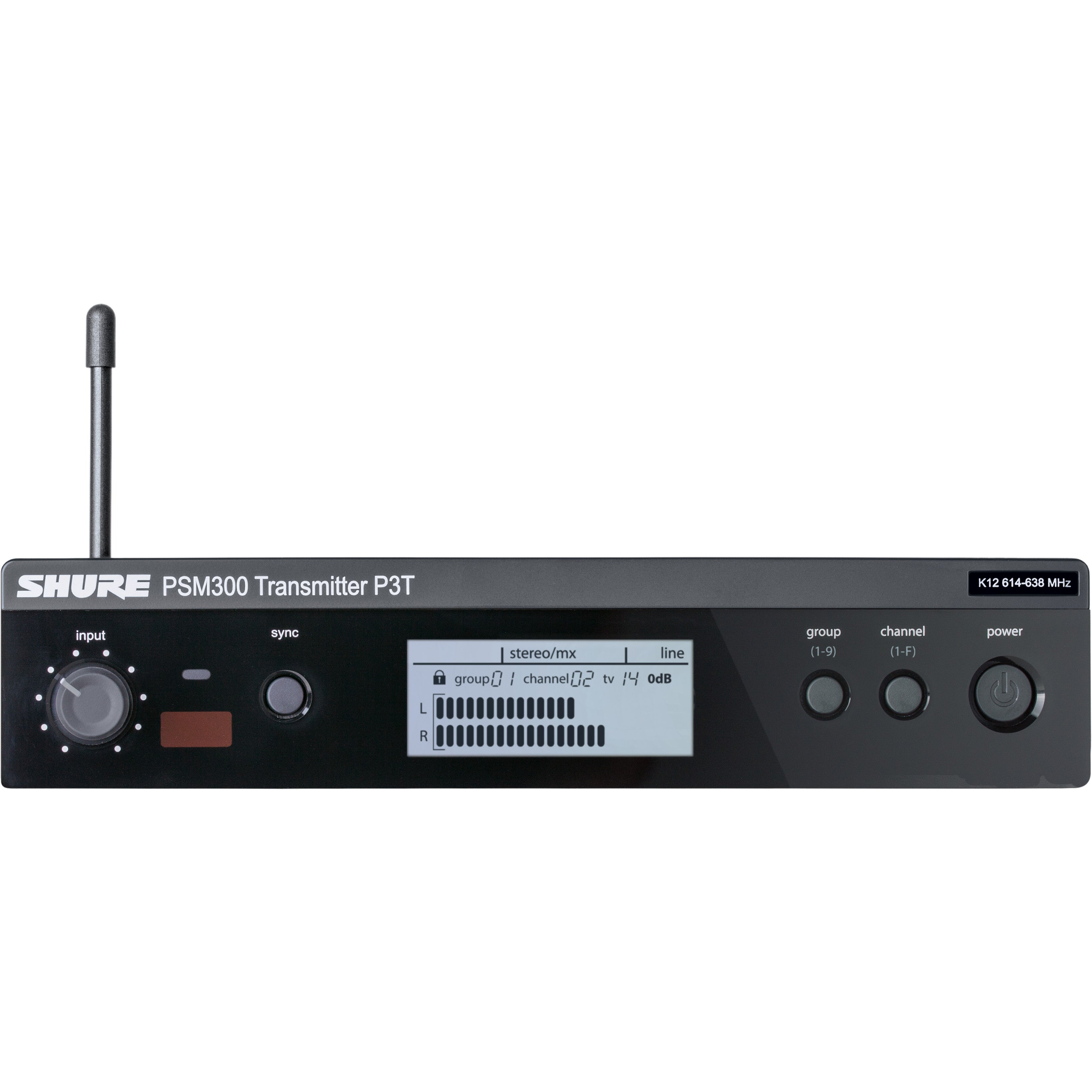 Shure P3T (K3E, 606 - 630 MHz) PSM 300 trasmettitore wireless