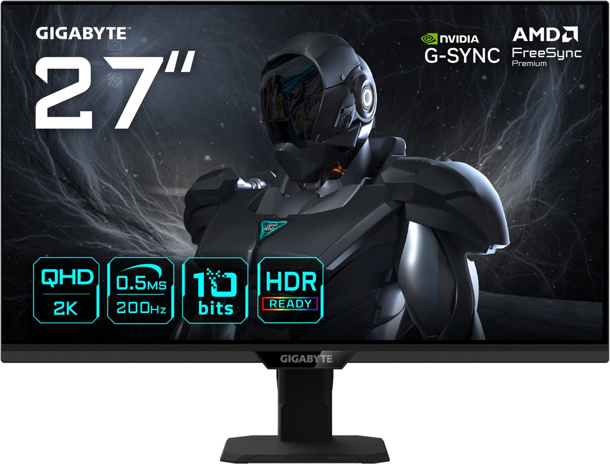 27" GIGABYTE G27Q20T - 2560x1440 (QHD) - 200Hz (OC 210Hz) - IPS