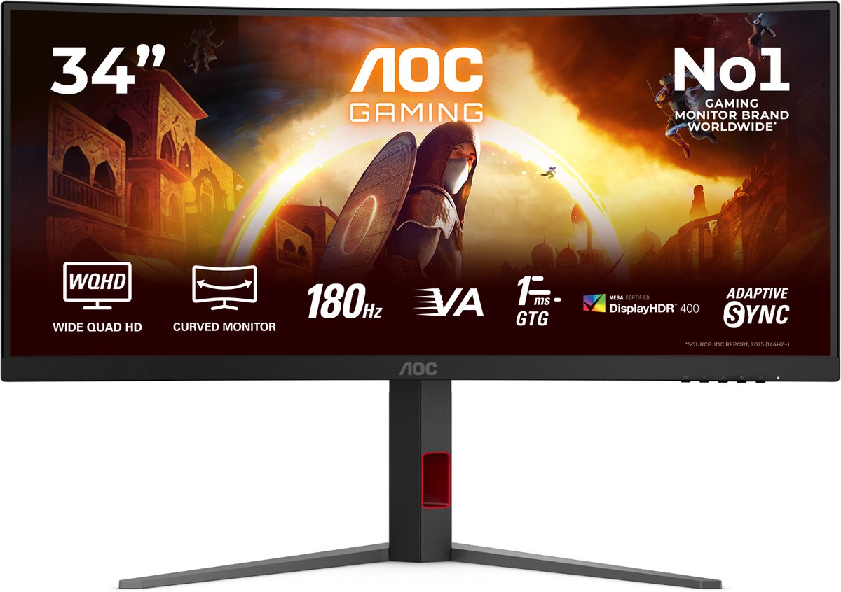 34" AOC G4 CU34G4CA - 34" | 3440 x 1440 | 180 Hz | Fast VA