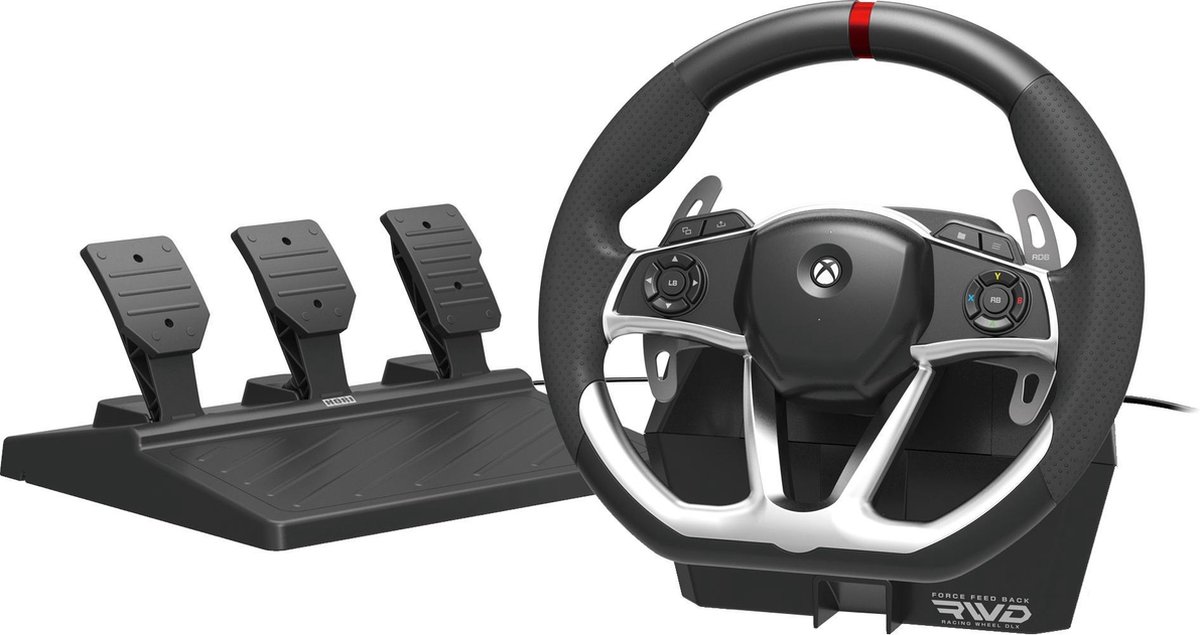 HORI Force Feedback Racing Wheel DLX - Wired Wheel - Microsoft Xbox One