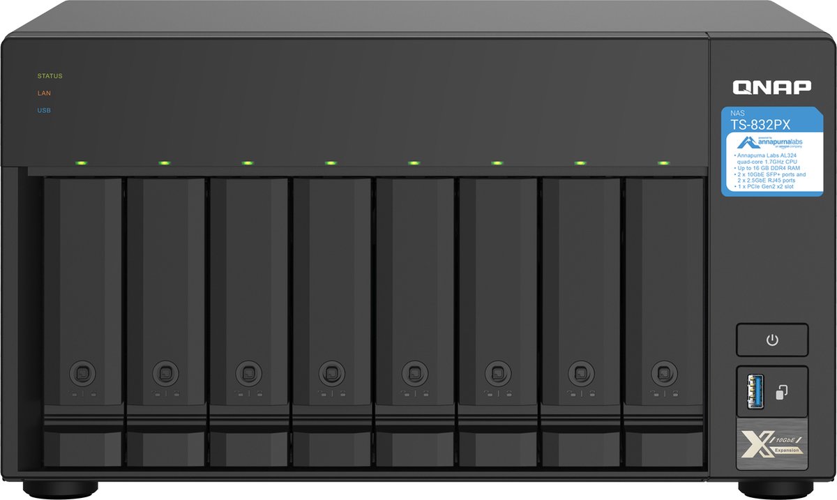 QNAP TS-832PX-4G - NAS-Server