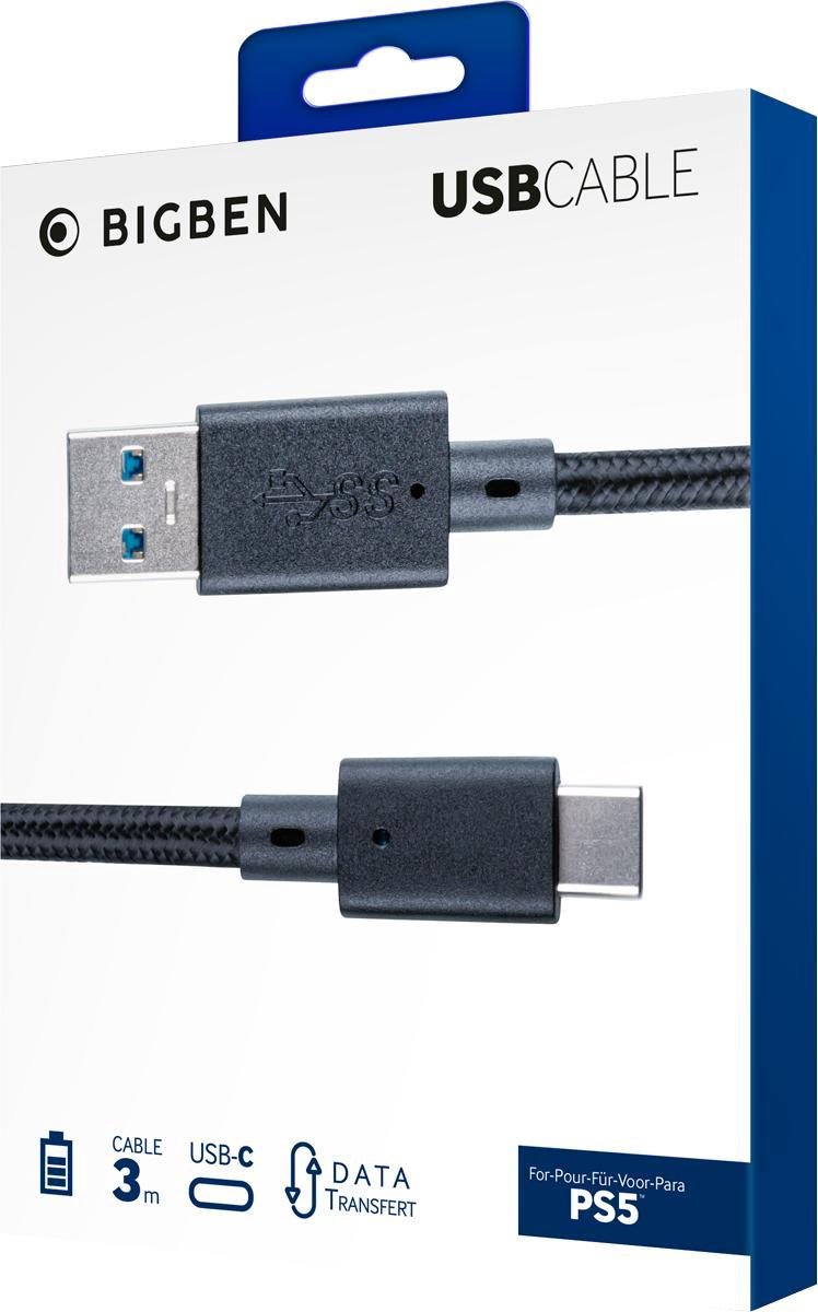 NACON USB-Cable for PS5 - 3 m - Miscellaneous Game console charger / data cable - Sony PlayStation 5
