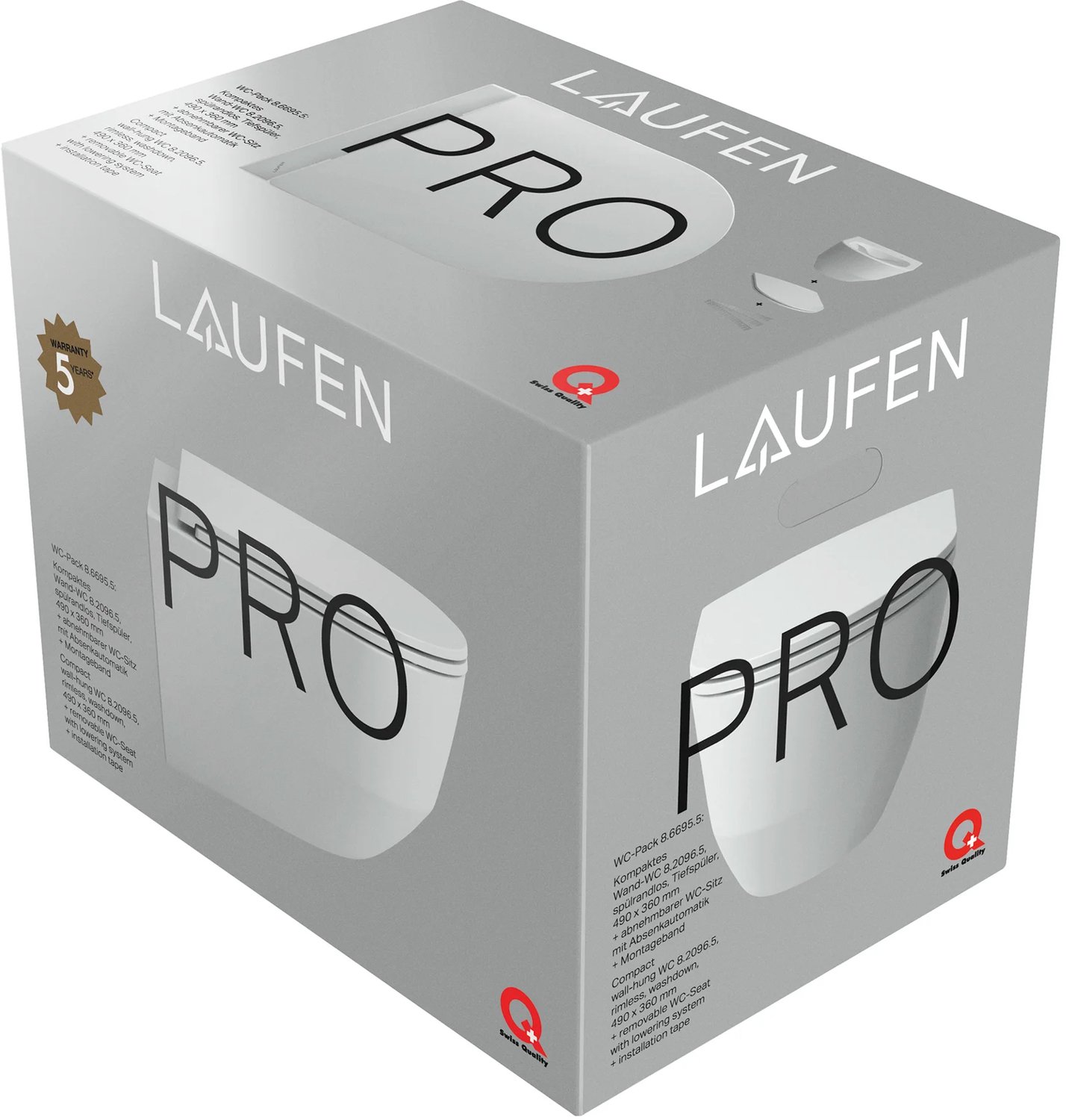 LAUFEN PRO væghængt toilet