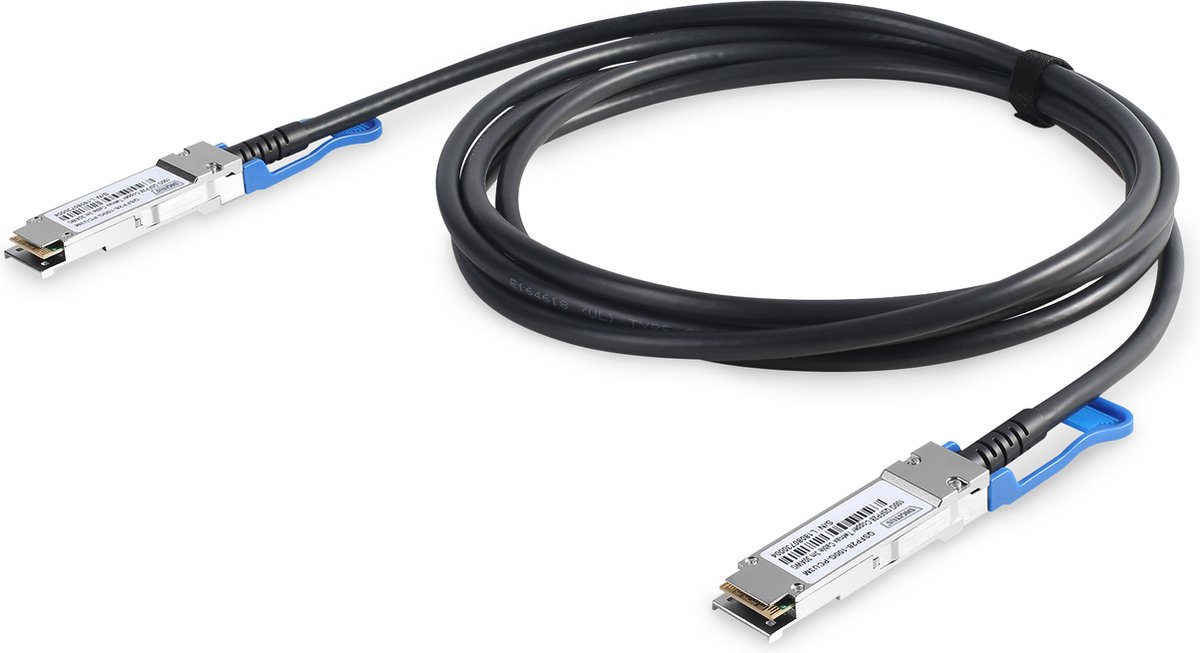 DIGITUS 100GBase-CR4 direct attach cable - 2 m - Sort - 2m