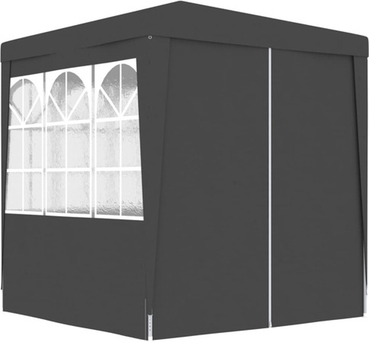 vidaXL Profi-Partyzelt mit Seitenwänden 2×2m Anthrazit 90 g/m² dunkelgraue