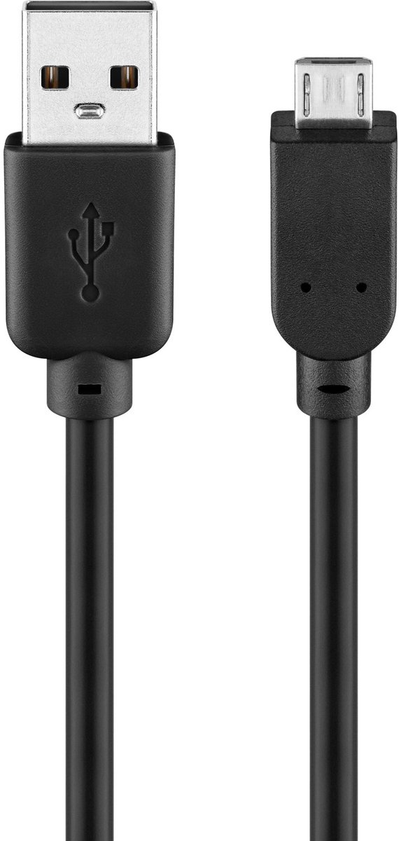 Pro USB-A <-> USB Micro-B - 5m - Sort