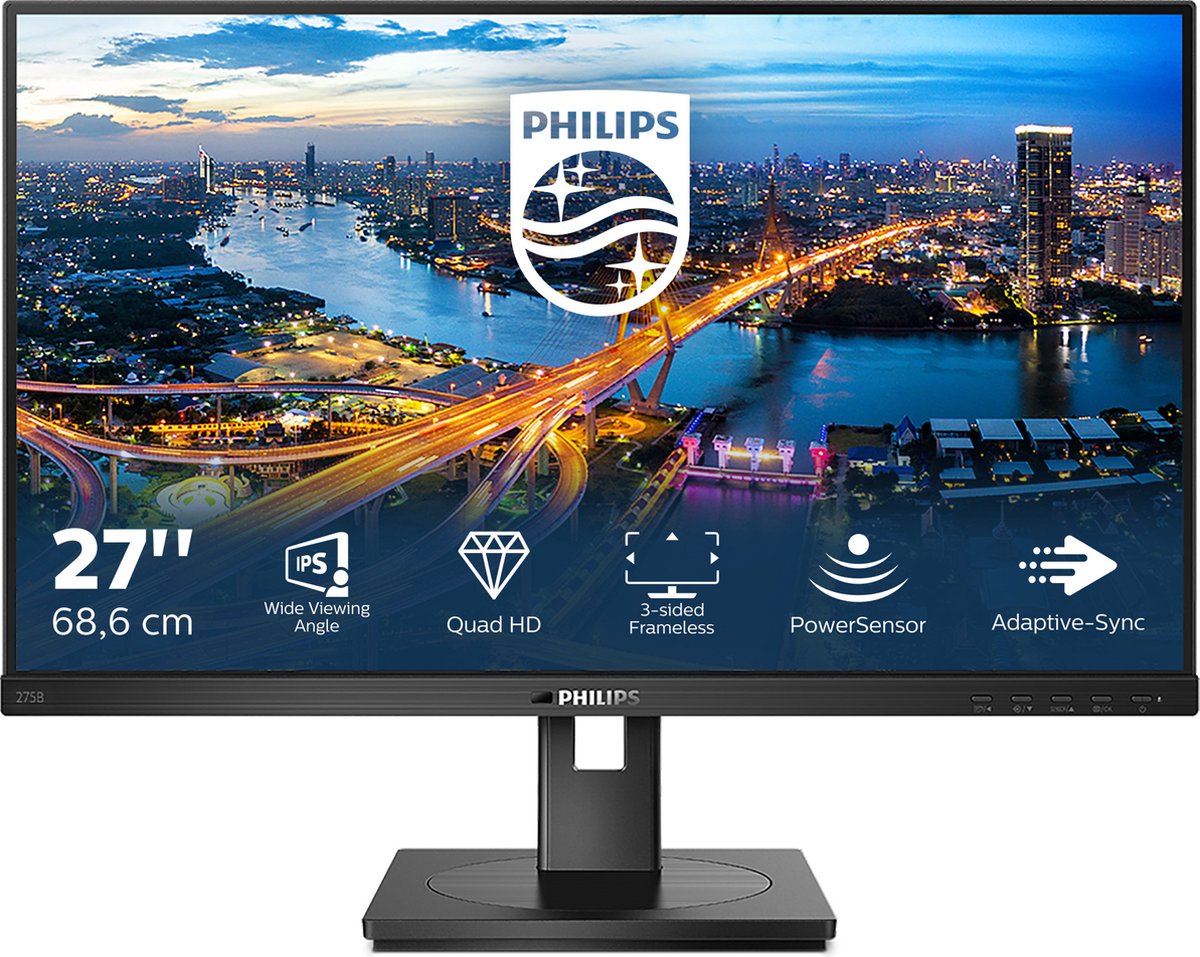 27" Philips 275B1/00 - 2560x1440 (QHD) - 75Hz - IPS