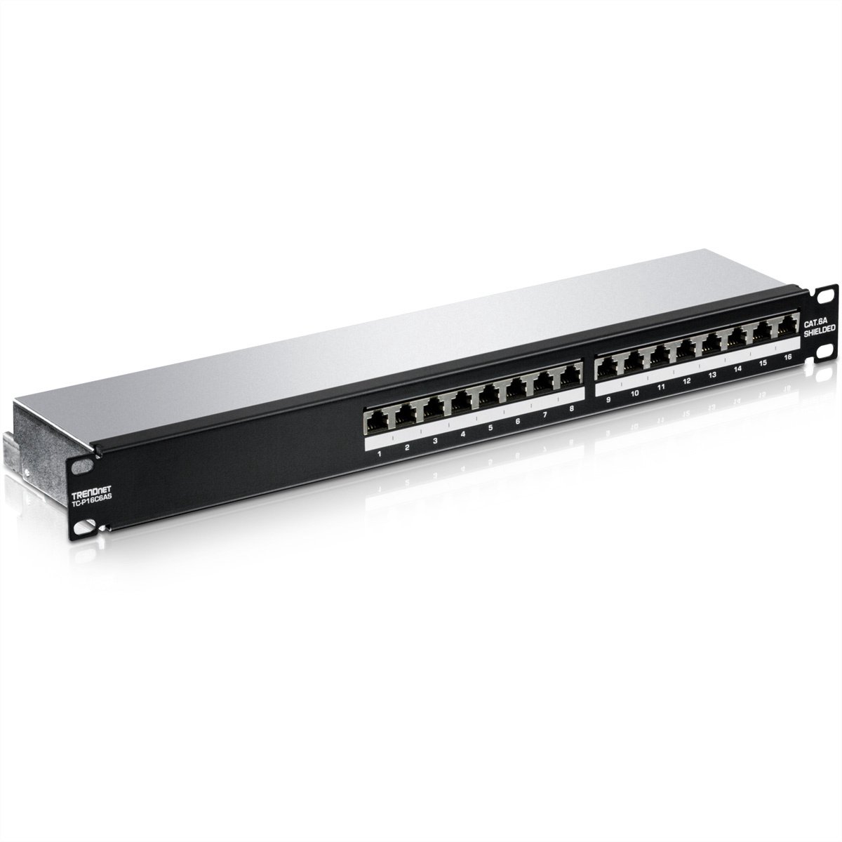 TRENDnet TC-P16C6AS 16-Port Cat6A Shielded 1U Patch Panel