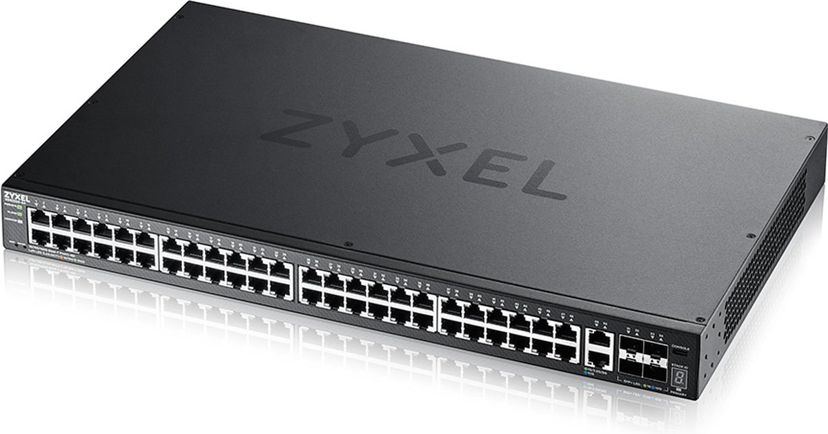 ZyXEL XGS2220 Series XGS2220-54 - switch - L3 access NebulaFLEX Cloud - 48 ports - Managed - rack-mountable