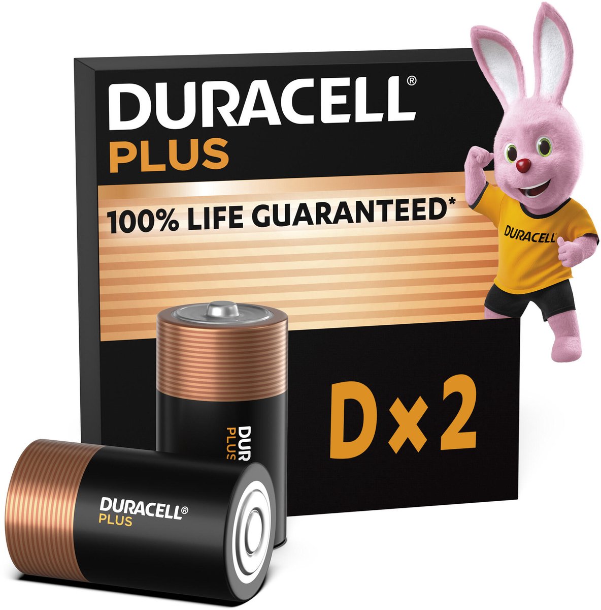 DURACELL D Plus 2-Pack