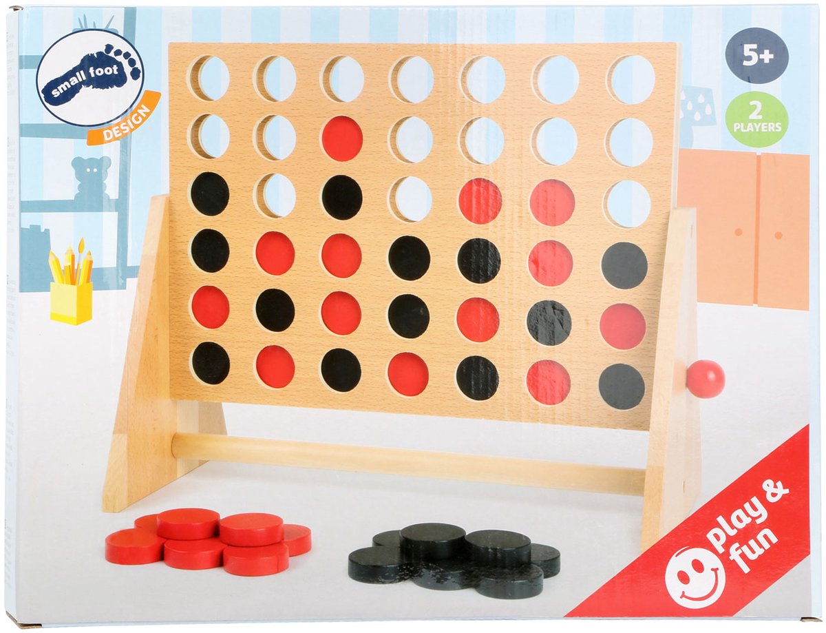 Small Foot - Wooden Game 4 in a Row