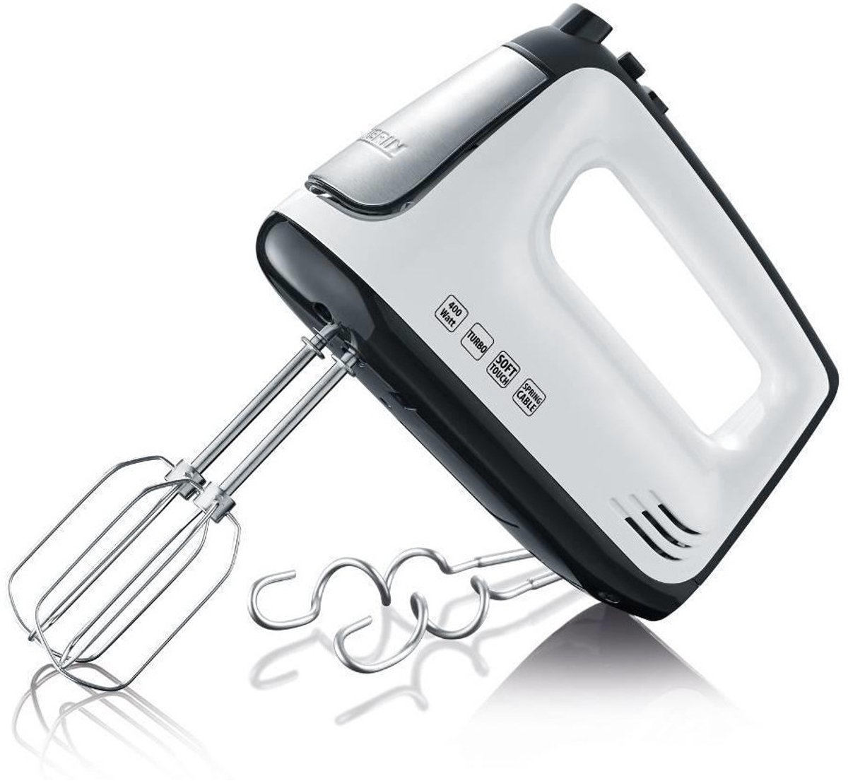 SEVERIN Håndmixer HM 3830 - stainless steel/black/white - 400 W