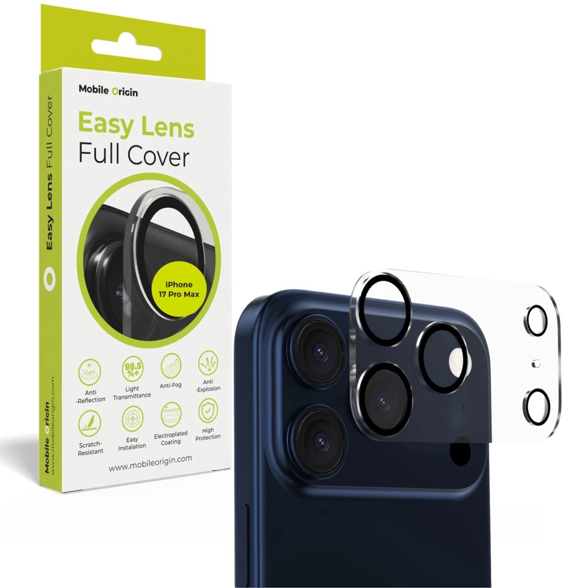 Mobile Origin Easy Lens full cover - clear - iPhone 17 Pro Max