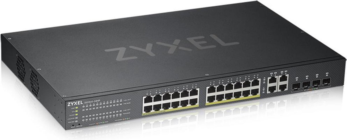 ZyXEL GS1920-24HPv2 24-port GbE Smart Managed PoE+ / 4 x combo Gigabit SFP+