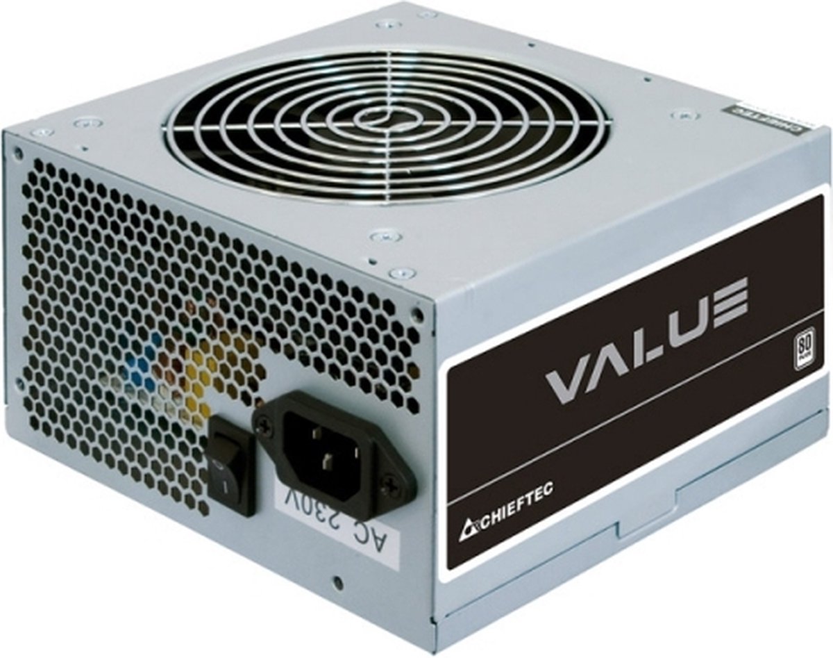 Chieftec VALUE Series APB-600B8 600W power supply unit Strømforsyning - 600 Watt - 120 mm - ATX - 80 Plus White certified